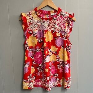 NWT Emily Wonder Floral Blouse large